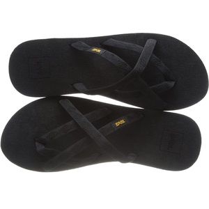 Teva Women's Olowahu Flip Flops - W8, Black